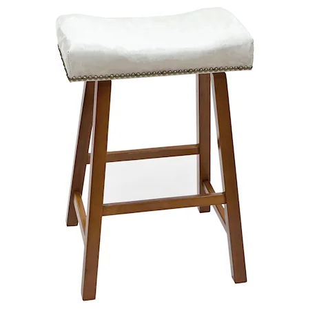 24" Valencia Stool with Upholstered Seat